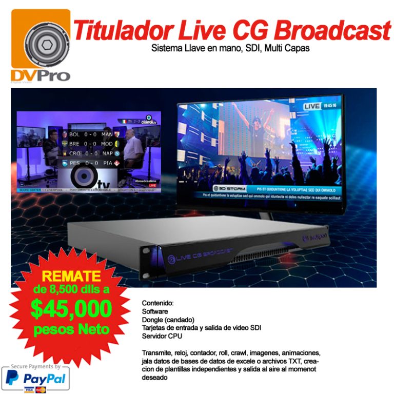DVPRO – Equipos Profesionales de Audio y Video, Iluminación y Fotografía