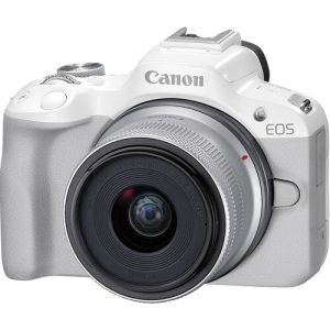 Cámara Mirrorless Canon EOS R50 RF-S 18-45mm F4.5-6.3 IS STM (White)